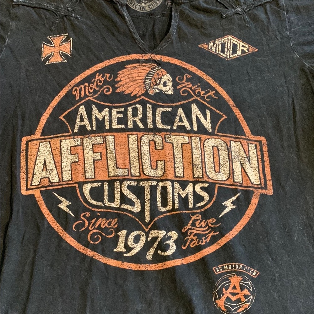 Affliction Black Graphic Tee